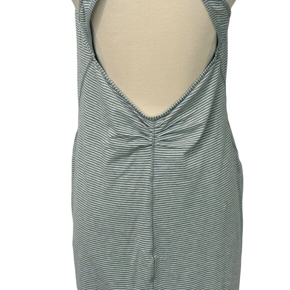 Lululemon Go For It Dress Hyper Stripe Heathered Medium Grey White Soft Size 10 - Picture 6 of 9